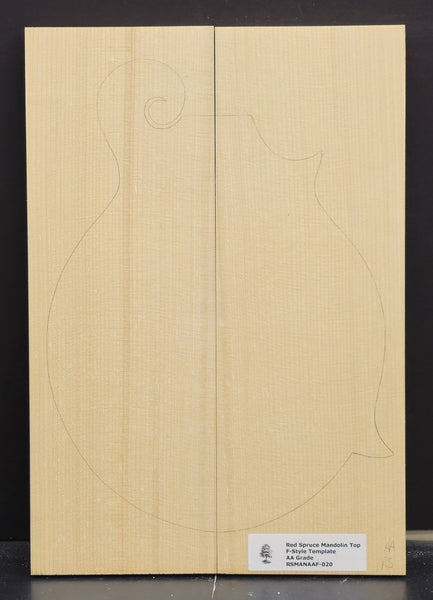 RED SPRUCE Mandolin Carve Top Luthier Tonewood Wood RSMANAAF-020