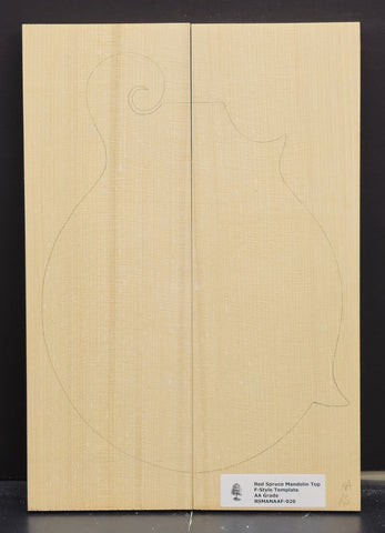 RED SPRUCE Mandolin Carve Top Luthier Tonewood Wood RSMANAAF-020