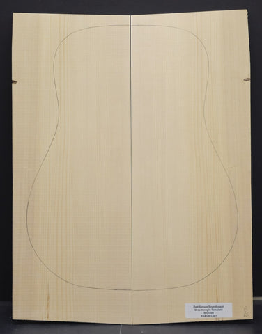 RED SPRUCE Dreadnought Soundboard Luthier Tonewood Guitar Wood RSAGBD-007