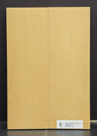 RED SPRUCE Torrefied Mandolin Carve Top Luthier Tonewood Wood RSMANAAAF-T002