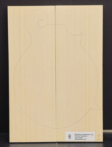 RED SPRUCE Mandolin Carve Top Luthier Tonewood Wood RSMANAAF-027