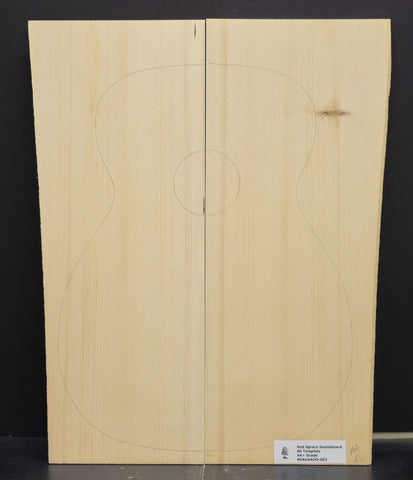 RED SPRUCE 00 Soundboard Luthier Tonewood Guitar Wood RSAGAAOO-003