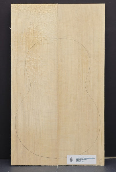 SITKA SPRUCE Ukulele Soundboard Luthier Tonewood Wood Supplies SSUKAAB-001