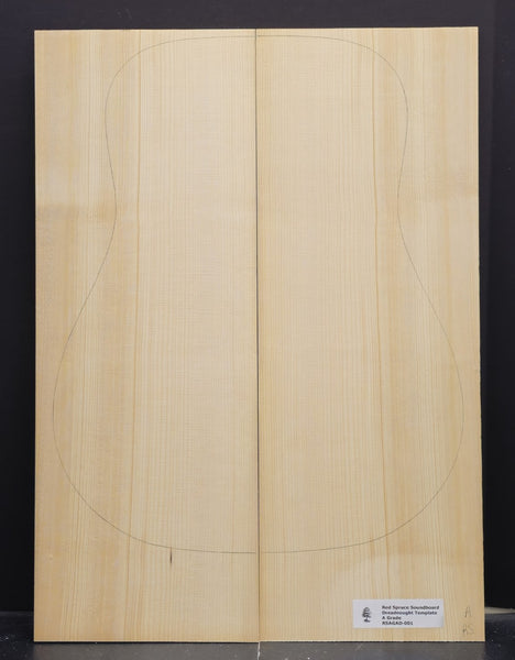 RED SPRUCE Dreadnought Soundboard Luthier Tonewood Guitar Wood RSAGAD-001