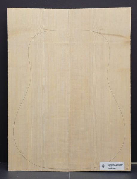 SITKA SPRUCE Soundboard Luthier Tonewood Guitar Wood Supplies SSAGAD-043
