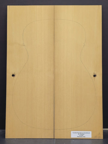 RED SPRUCE 00 Torrefied Soundboard Luthier Tonewood Guitar Wood RSAGAOO-T001
