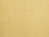 RED SPRUCE Torrefied Mandolin Carve Top Luthier Tonewood Wood RSMANAAAF-T002