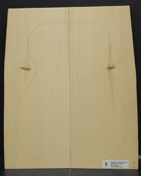 RED SPRUCE Soundboard Luthier Tonewood Guitar Wood RSAGAAOM-036