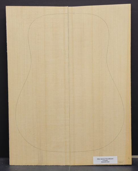 SITKA SPRUCE Soundboard Luthier Tonewood Guitar Wood Supplies SSAGAD-053