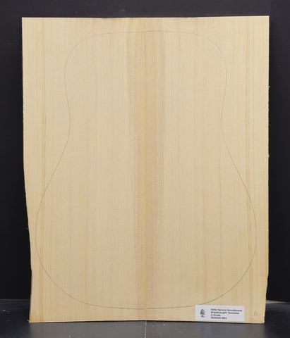 SITKA SPRUCE Soundboard Luthier Tonewood Guitar Wood Supplies SSAGAD-001