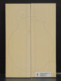 RED SPRUCE Mandolin Carve Top Luthier Tonewood Wood RSMANAAF-009
