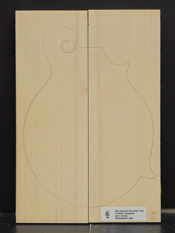 RED SPRUCE Mandolin Carve Top Luthier Tonewood Wood RSMANAAF-009