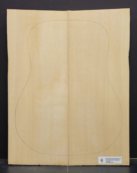 SITKA SPRUCE Soundboard Luthier Tonewood Guitar Wood Supplies SSAGAD-091