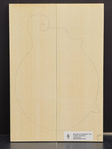 RED SPRUCE Mandolin Carve Top Luthier Tonewood Wood RSMANAAAF-025