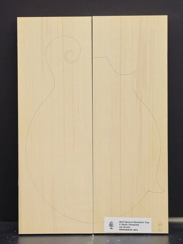 RED SPRUCE Mandolin Carve Top Luthier Tonewood Wood RSMANAAF-004