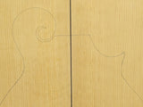 RED SPRUCE Torrefied Mandolin Carve Top Luthier Tonewood Wood RSMANAAF-T002