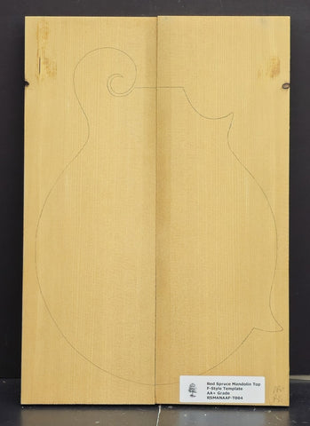 RED SPRUCE Torrefied Mandolin Carve Top Luthier Tonewood Wood RSMANAAF-T004