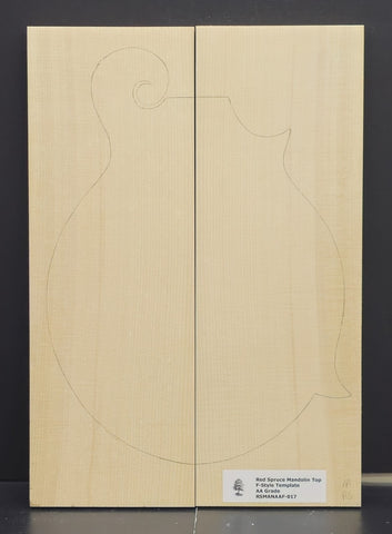 RED SPRUCE Mandolin Carve Top Luthier Tonewood Wood RSMANAAF-017
