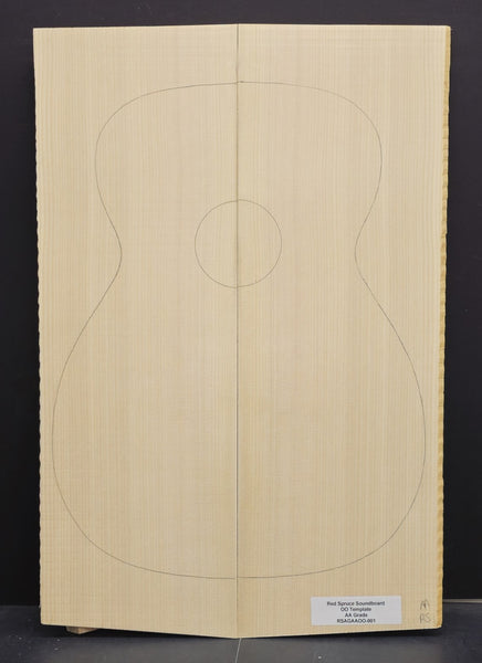 RED SPRUCE 00 Soundboard Luthier Tonewood Guitar Wood RSAGAAOO-001