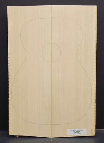 RED SPRUCE 00 Soundboard Luthier Tonewood Guitar Wood RSAGAAOO-001