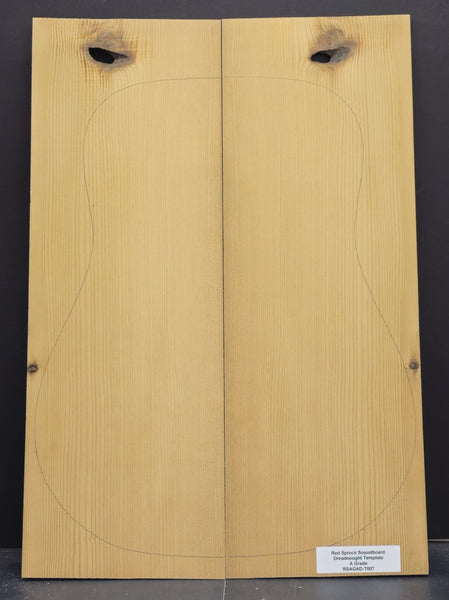 RED SPRUCE Dreadnought Soundboard Luthier Tonewood Guitar Wood RSAGAD-T007