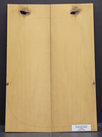 RED SPRUCE Dreadnought Soundboard Luthier Tonewood Guitar Wood RSAGAD-T007