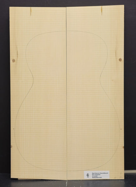 RED SPRUCE 00 Soundboard Luthier Tonewood Guitar Wood RSAGAOO-003