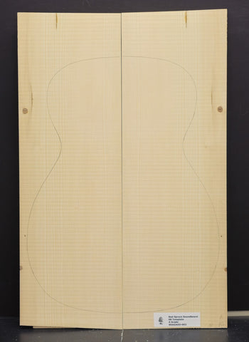 RED SPRUCE 00 Soundboard Luthier Tonewood Guitar Wood RSAGAOO-003