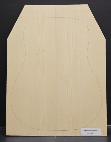 SITKA SPRUCE Soundboard Luthier Tonewood Guitar Wood Supplies SSAGAD-061