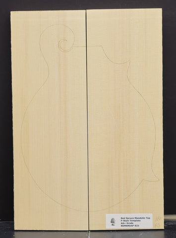 RED SPRUCE Mandolin Carve Top Luthier Tonewood Wood RSMANAAF-021