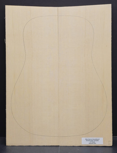 SITKA SPRUCE Soundboard Luthier Tonewood Guitar Wood Supplies SSAGAD-063