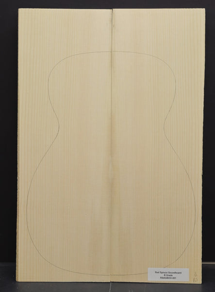 RED SPRUCE Soundboard Luthier Tonewood Guitar Wood RSAGBOO-001