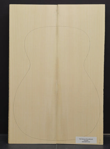 RED SPRUCE Soundboard Luthier Tonewood Guitar Wood RSAGBOO-001