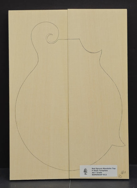 RED SPRUCE Mandolin Carve Top Luthier Tonewood Wood RSMANAAF-012