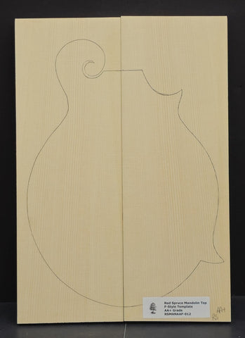 RED SPRUCE Mandolin Carve Top Luthier Tonewood Wood RSMANAAF-012