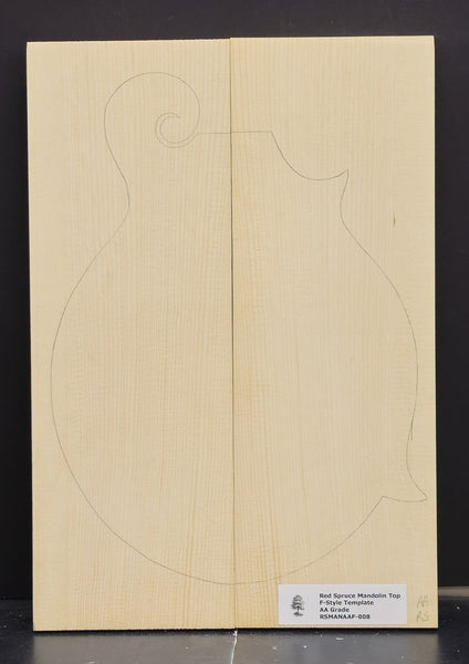 RED SPRUCE Mandolin Carve Top Luthier Tonewood Wood RSMANAAF-008