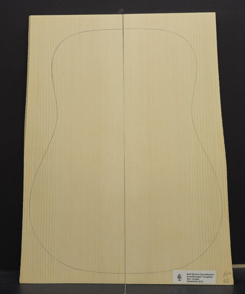 RED SPRUCE Dreadnought Soundboard Luthier Tonewood Guitar Wood RSAGAAD-072