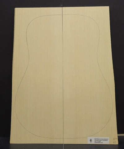 RED SPRUCE Dreadnought Soundboard Luthier Tonewood Guitar Wood RSAGAAD-072