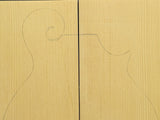 RED SPRUCE Torrefied Mandolin Carve Top Luthier Tonewood Wood RSMANAAF-T003