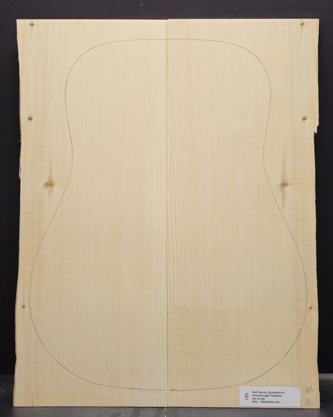 RED SPRUCE Soundboard Luthier Tonewood Guitar Wood RSAGAAD-041