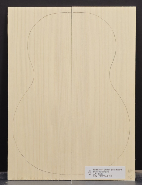 RED SPRUCE Ukulele Soundboard Luthier Tonewood Wood RSUKAAB-012