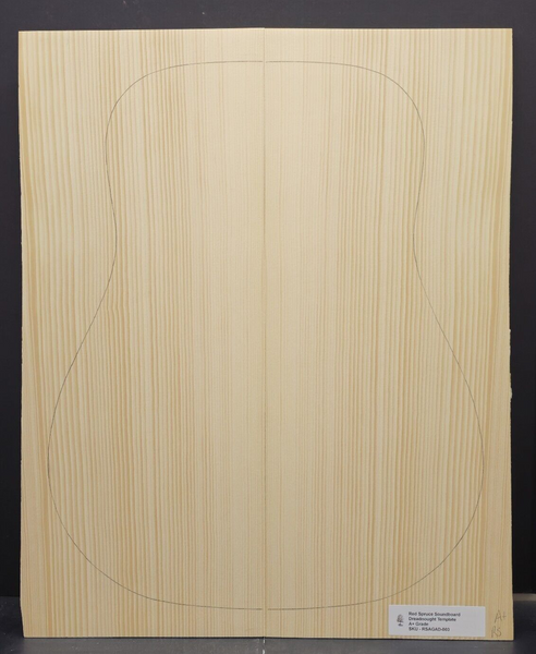 RED SPRUCE Soundboard Luthier Tonewood Guitar Wood RSAGAD-003